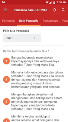 Pancasila dan UUD 1945 android App screenshot 5