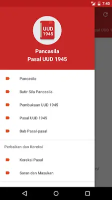 Pancasila dan UUD 1945 android App screenshot 7